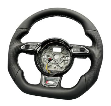 Audi A3 8v A4 B8 B9 A6 4F A8 D3 Q3 Q7 S Line Lenkrad neu beziehen
